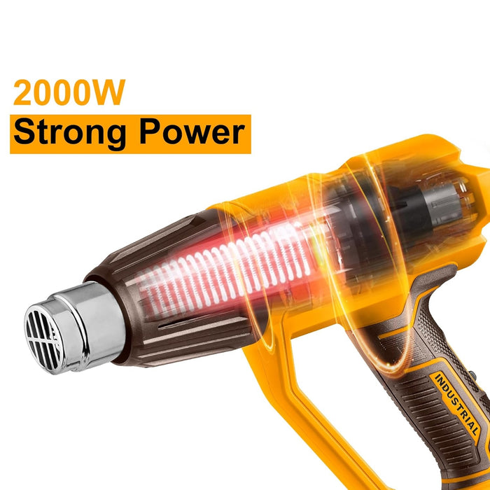 INGCO 2000W Heat Gun,50/450°C/550°C